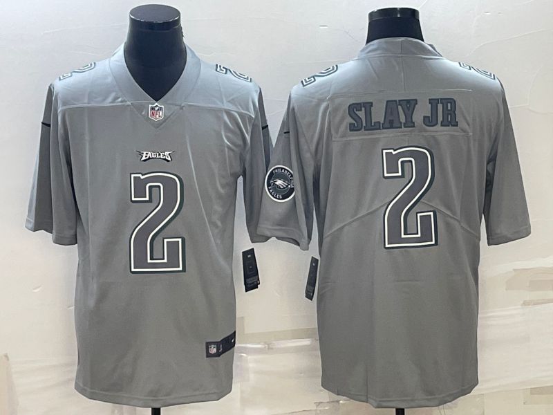 Men Philadelphia Eagles #2 Slay jr Nike Atmospheric Gray style Limited NFL Jersey->philadelphia eagles->NFL Jersey